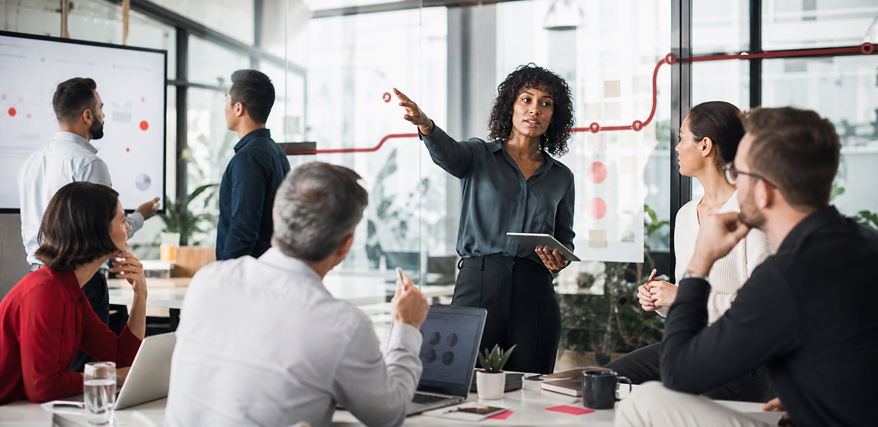 Enterprise workforce team achieving connected operational outcomes